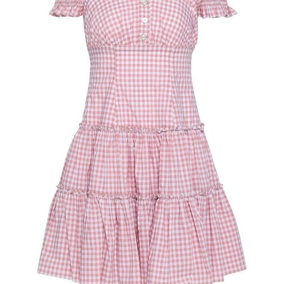 Caroline Constas Maria Check Mini Dress size S 4 6 NEW - Picture 5 of 5